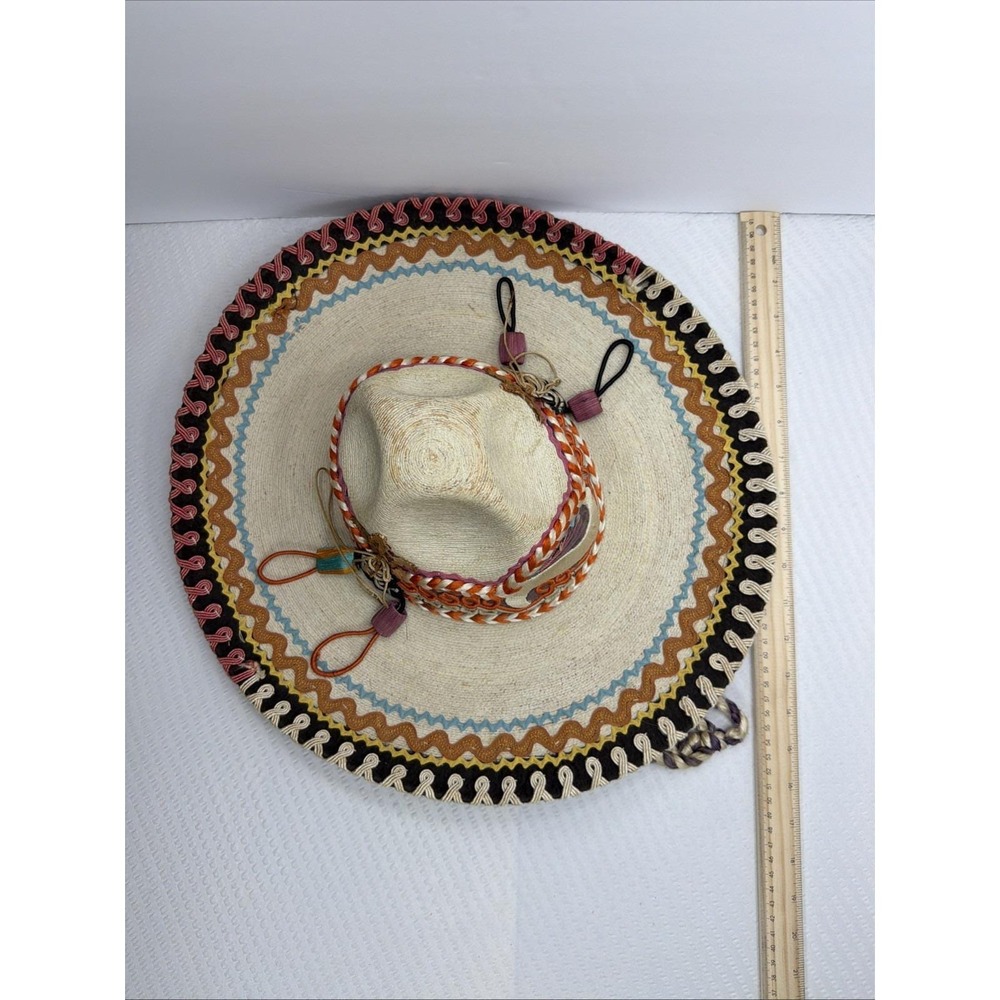 Vintage 1960s Casa Chavez Mexican Sombrero de Palma Rodolfo Chavez Sahuayo Decor - Picture 13 of 16